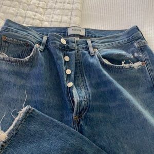 Agolde Riley straight high waisted jeans